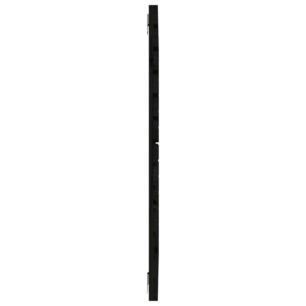Tăblie de pat pentru perete, negru 106x3x91,5 cm lemn masiv pin GartenMobel Dekor