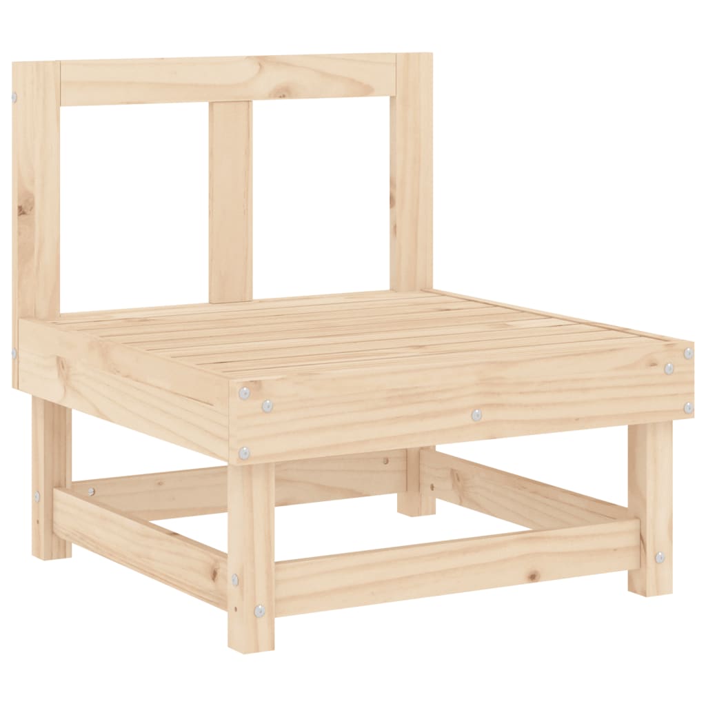 Canapea de mijloc cu perne, lemn masiv de pin GartenMobel Dekor