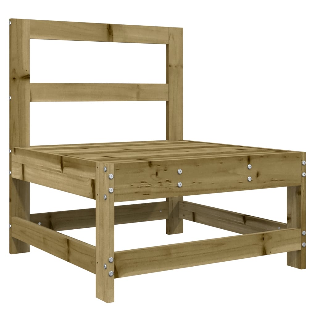 Canapea de mijloc cu perne, lemn de pin tratat GartenMobel Dekor