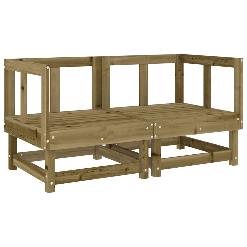 Canapele colțar cu perne, 2 buc., lemn masiv de pin GartenMobel Dekor