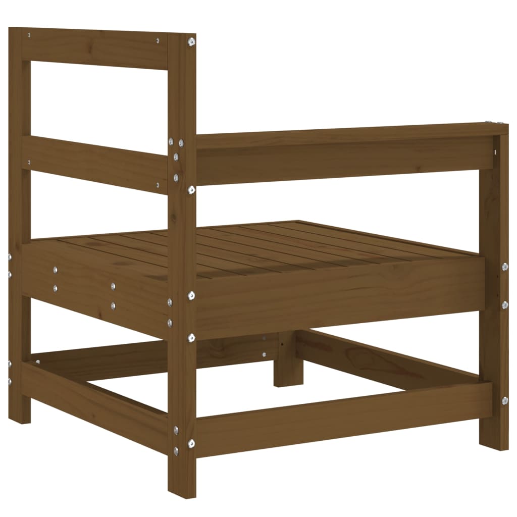 Canapele colțar grădină , 2 buc., maro miere, lemn masiv de pin GartenMobel Dekor