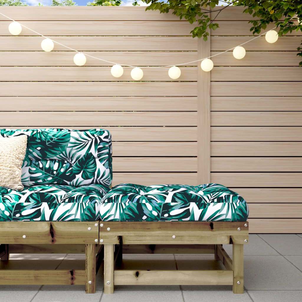 Taburet de grădină cu pernă, lemn de pin tratat GartenMobel Dekor