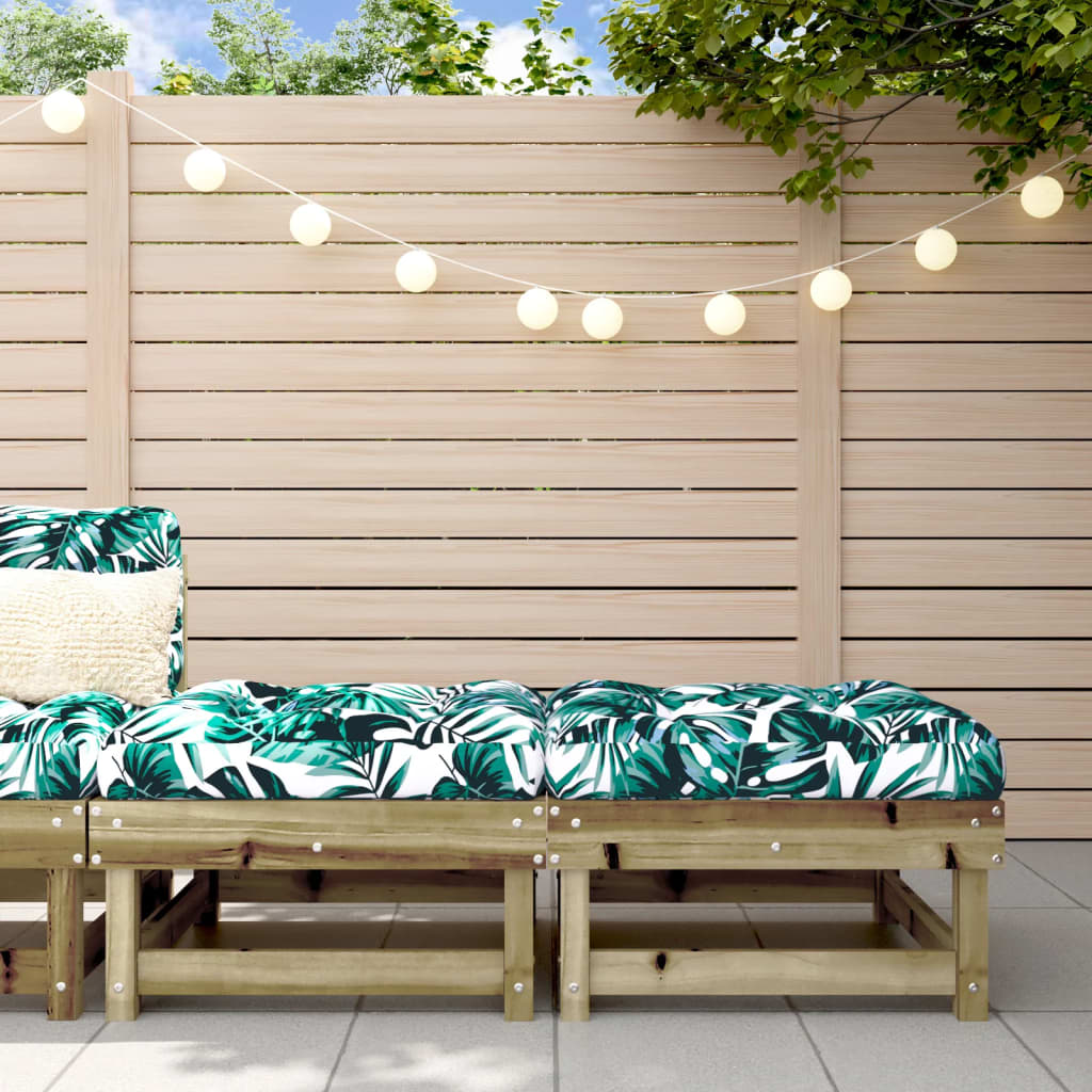 Taburete de grădină cu perne, 2 buc., lemn de pin tratat GartenMobel Dekor