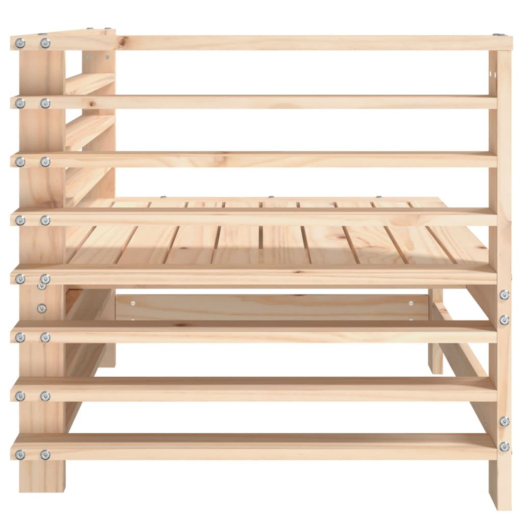 Canapea de colț pentru grădină, lemn masiv de pin GartenMobel Dekor