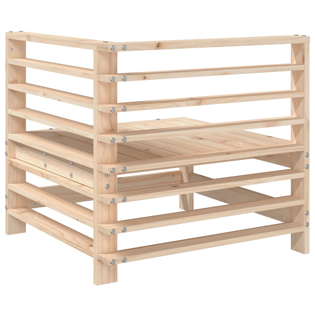 Canapea de colț pentru grădină, lemn masiv de pin GartenMobel Dekor