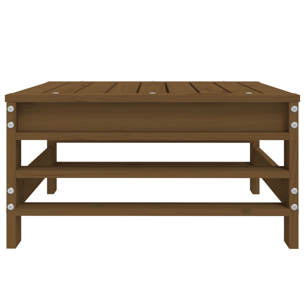 Taburet de grădină, maro miere, lemn masiv de pin GartenMobel Dekor