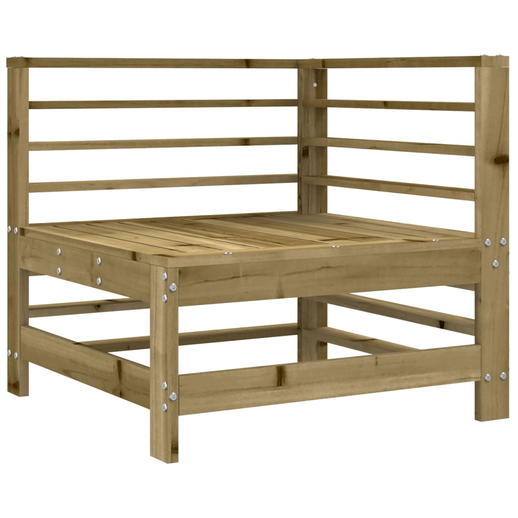 Canapea colțar cu perne, lemn de pin tratat GartenMobel Dekor