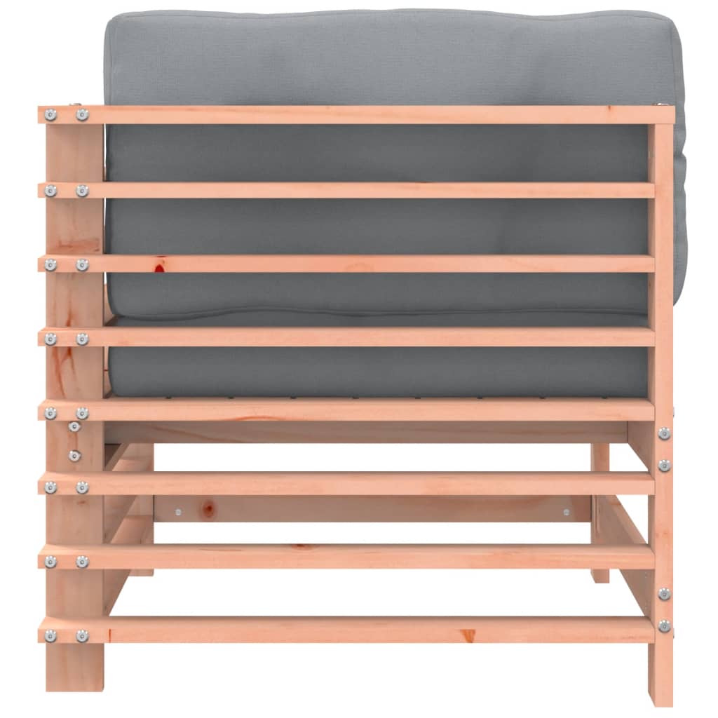 Canapea colțar cu perne, lemn masiv douglas GartenMobel Dekor