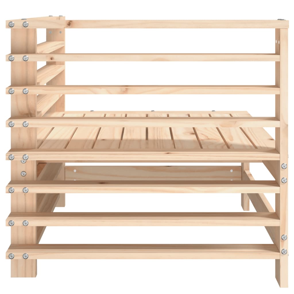 Canapea de colț de grădină, 2 buc., lemn masiv de pin GartenMobel Dekor