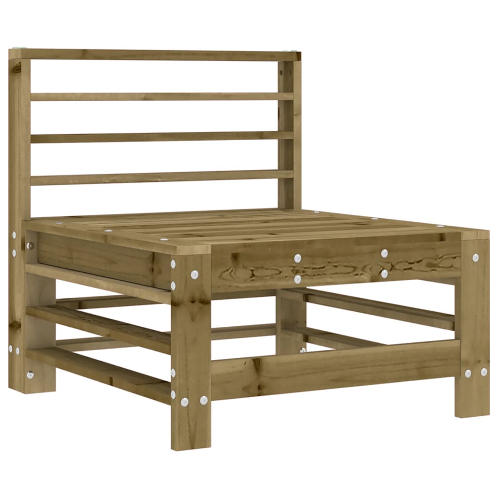 Canapea de mijloc cu perne, lemn de pin tratat GartenMobel Dekor