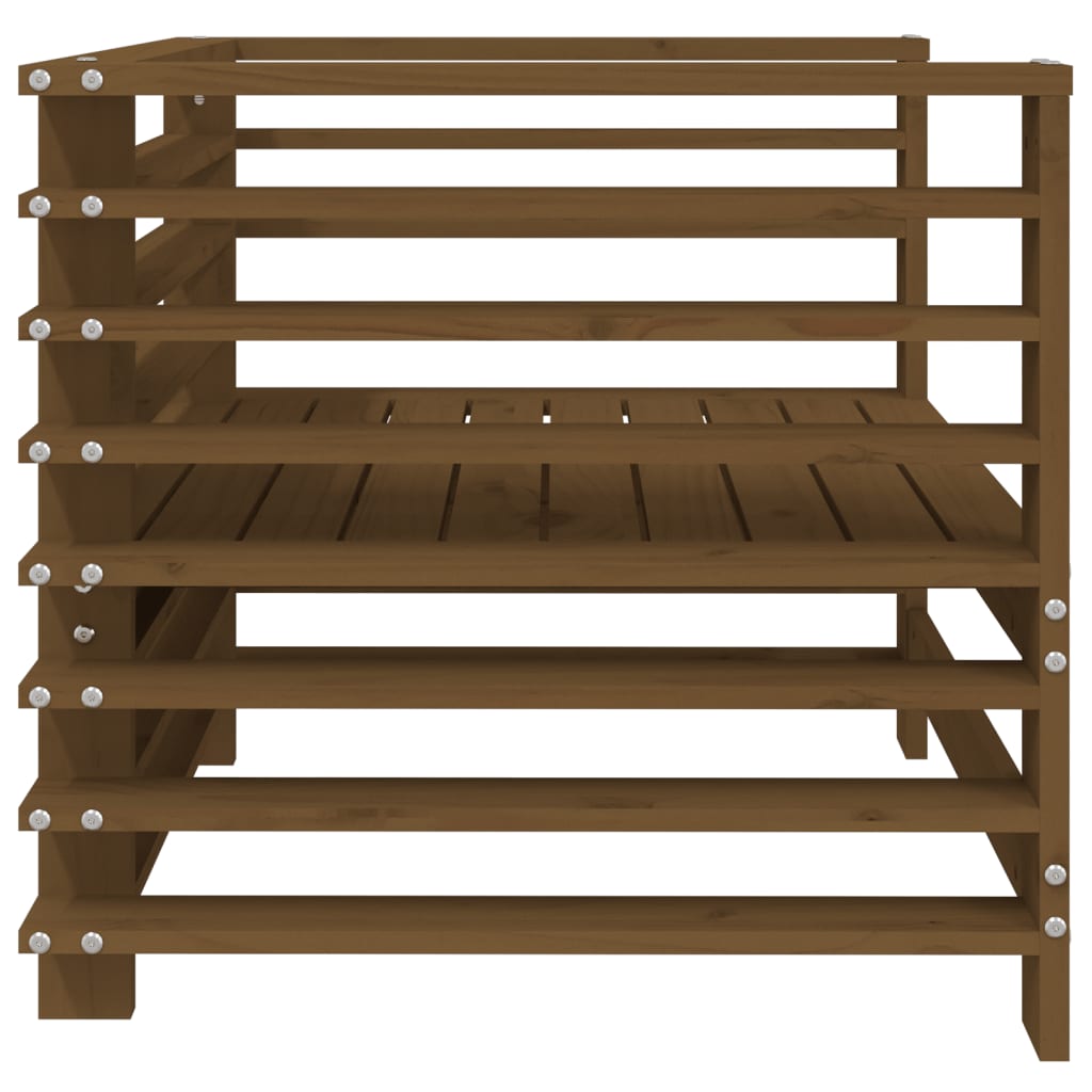 Scaune de grădină, 2 buc., maro miere, lemn masiv pin GartenMobel Dekor