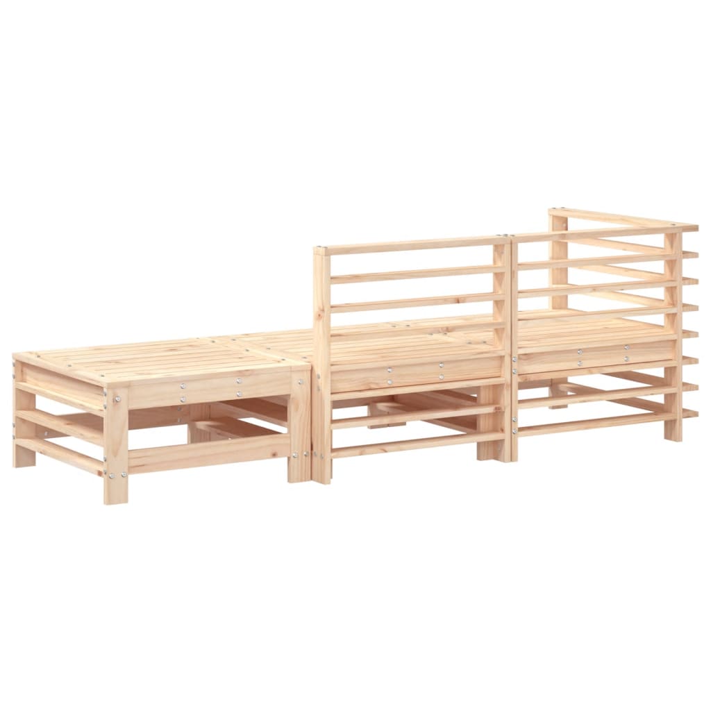 Set mobilier de grădină, 3 piese, lemn masiv de pin GartenMobel Dekor