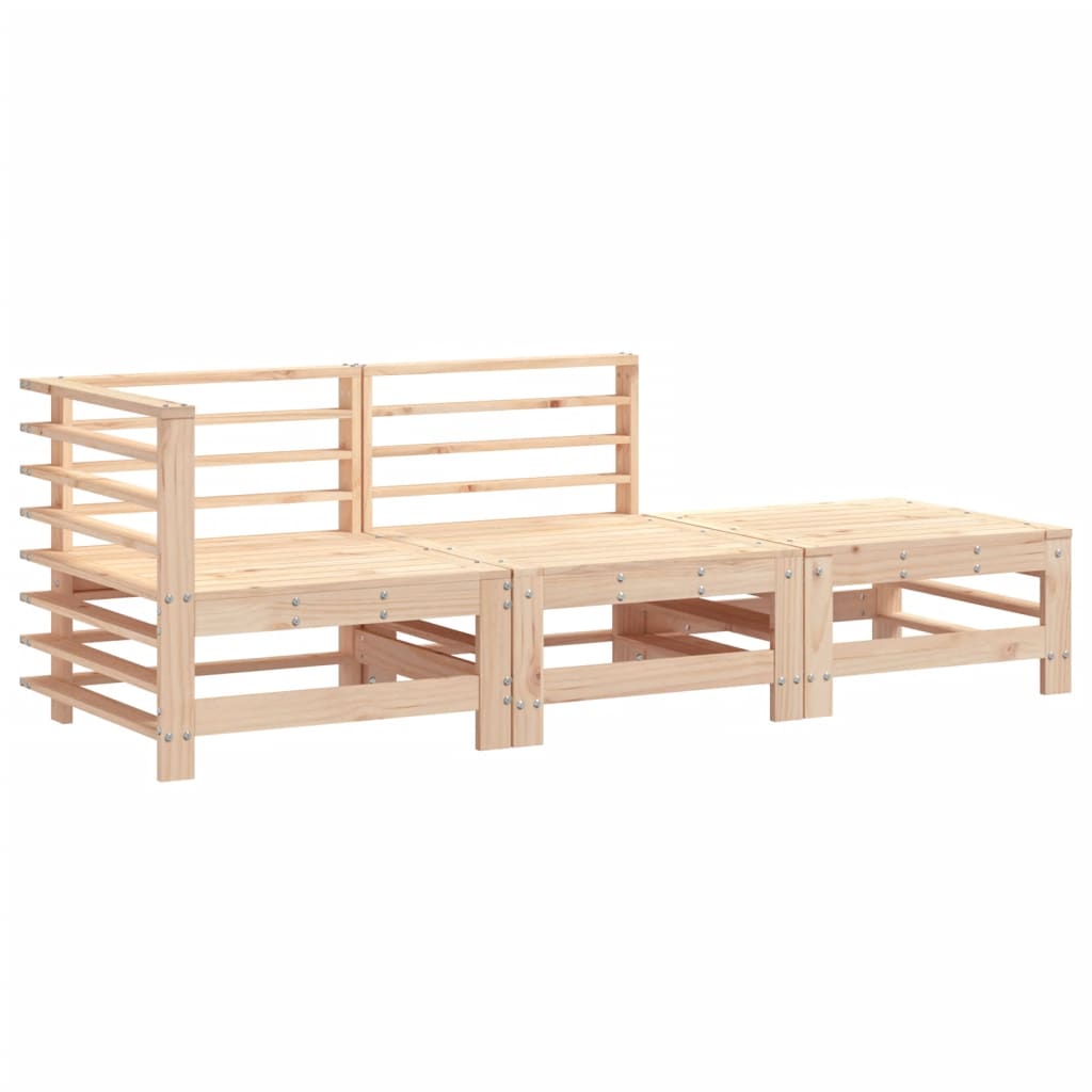 Set mobilier de grădină, 3 piese, lemn masiv de pin GartenMobel Dekor