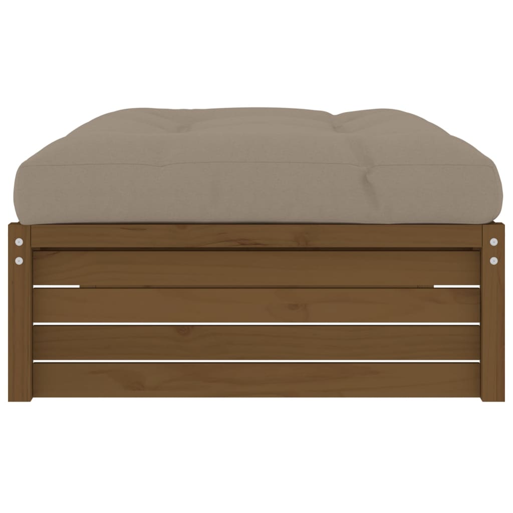 Taburet de grădină, 120x80 cm, maro miere, lemn masiv de pin GartenMobel Dekor