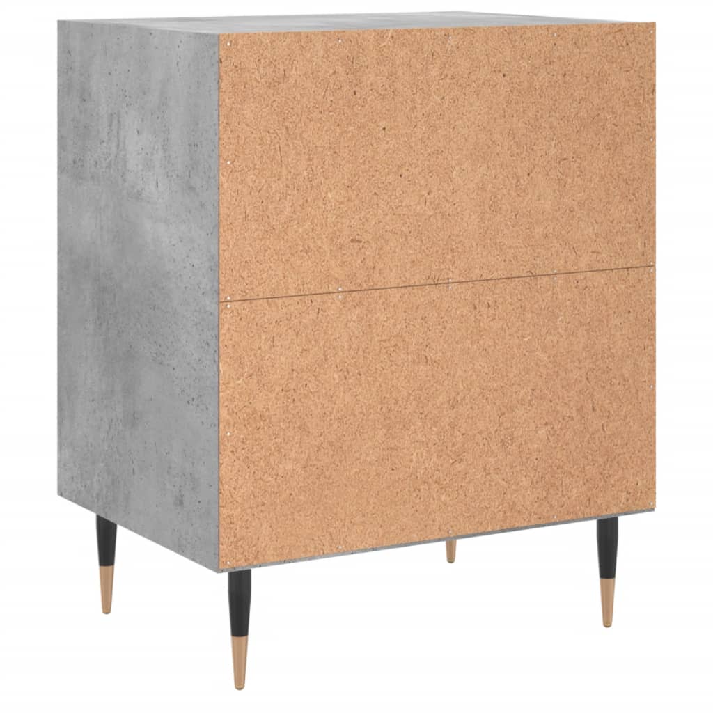 Noptiere, 2 buc., gri beton, 40x30x50 cm, lemn compozit GartenMobel Dekor