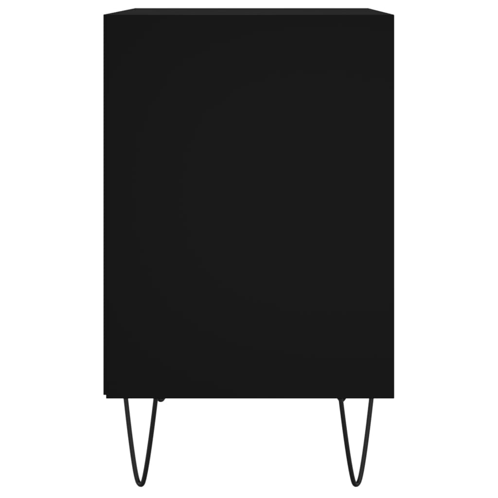 Noptiere, 2 buc., negru, 40x30x50 cm, lemn compozit GartenMobel Dekor