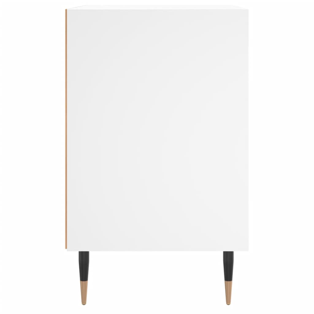Noptiere, 2 buc, alb, 40x30x50 cm, lemn compozit GartenMobel Dekor