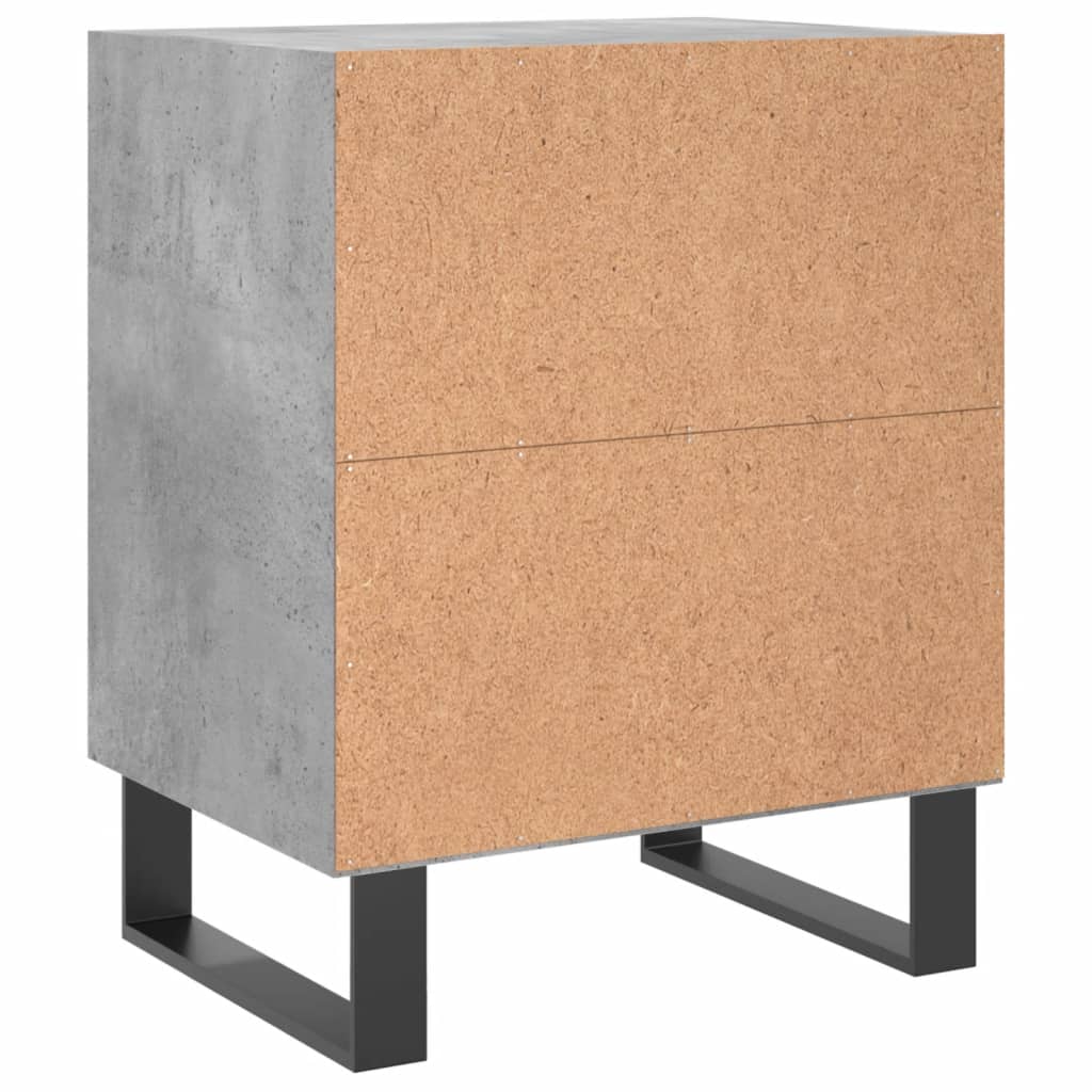 Noptiere, 2 buc., gri beton, 40x30x50 cm, lemn compozit GartenMobel Dekor