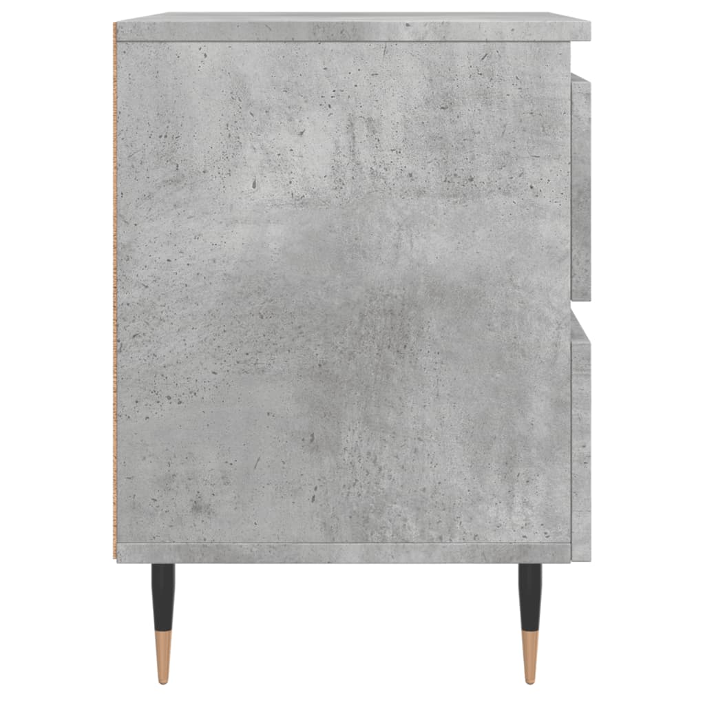 Noptiere, 2 buc., gri beton, 40x35x50 cm, lemn compozit GartenMobel Dekor
