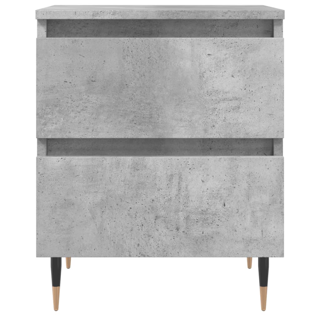 Noptiere, 2 buc., gri beton, 40x35x50 cm, lemn compozit GartenMobel Dekor