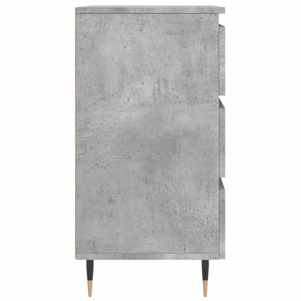 Noptiere, 2 buc., gri beton, 40x35x69 cm, lemn compozit GartenMobel Dekor