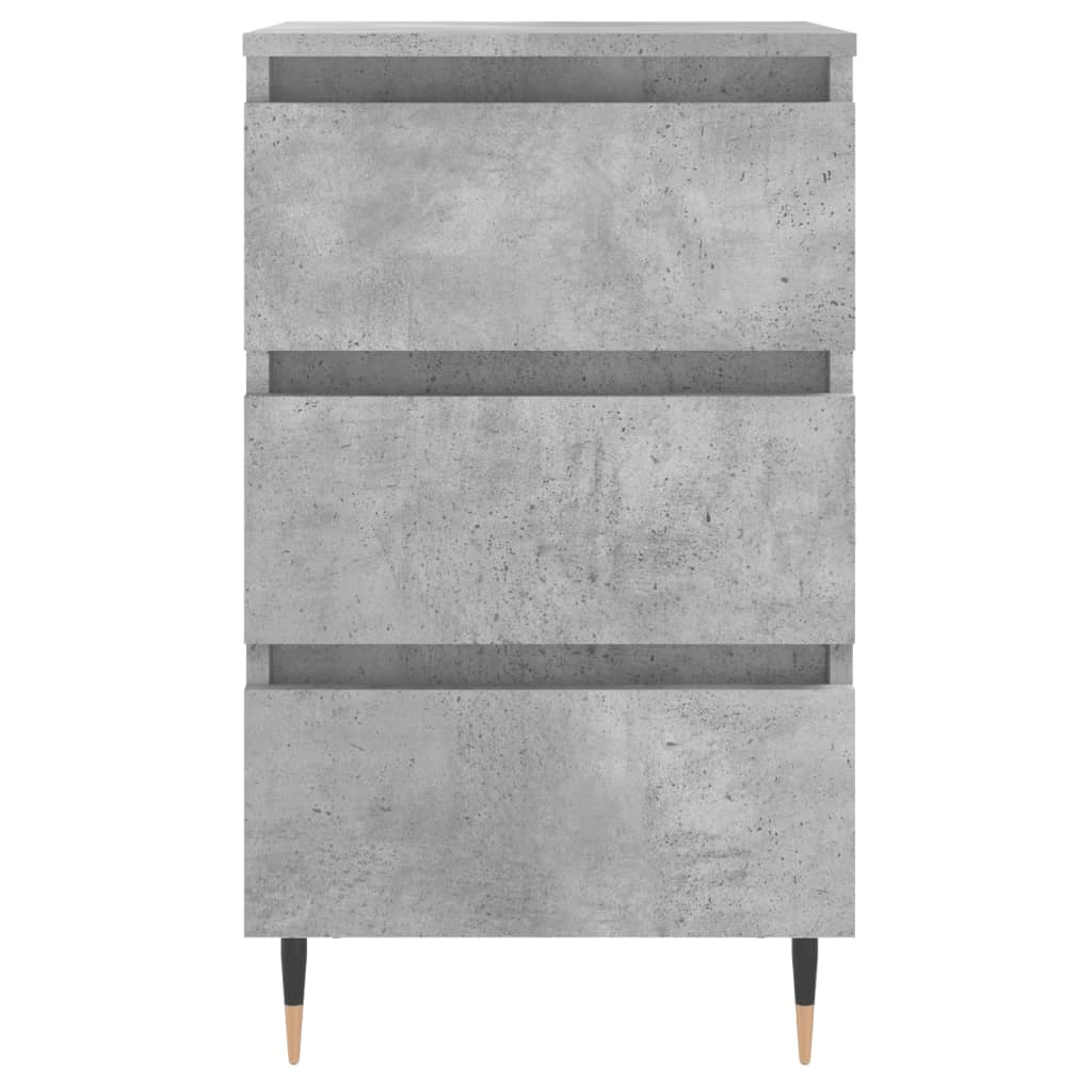 Noptiere, 2 buc., gri beton, 40x35x69 cm, lemn compozit GartenMobel Dekor