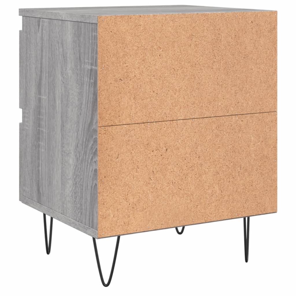 Noptiere, 2 buc., gri sonoma, 40x35x50 cm, lemn compozit GartenMobel Dekor