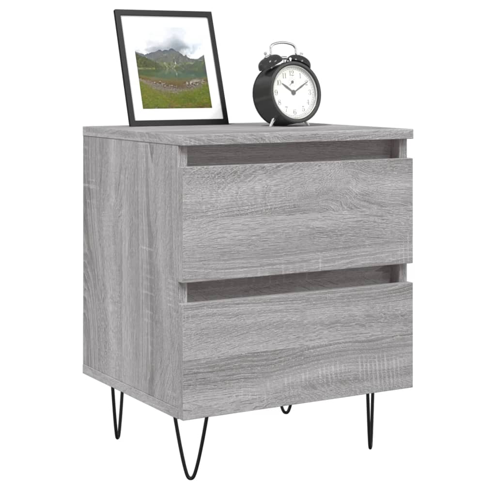 Noptiere, 2 buc., gri sonoma, 40x35x50 cm, lemn compozit GartenMobel Dekor