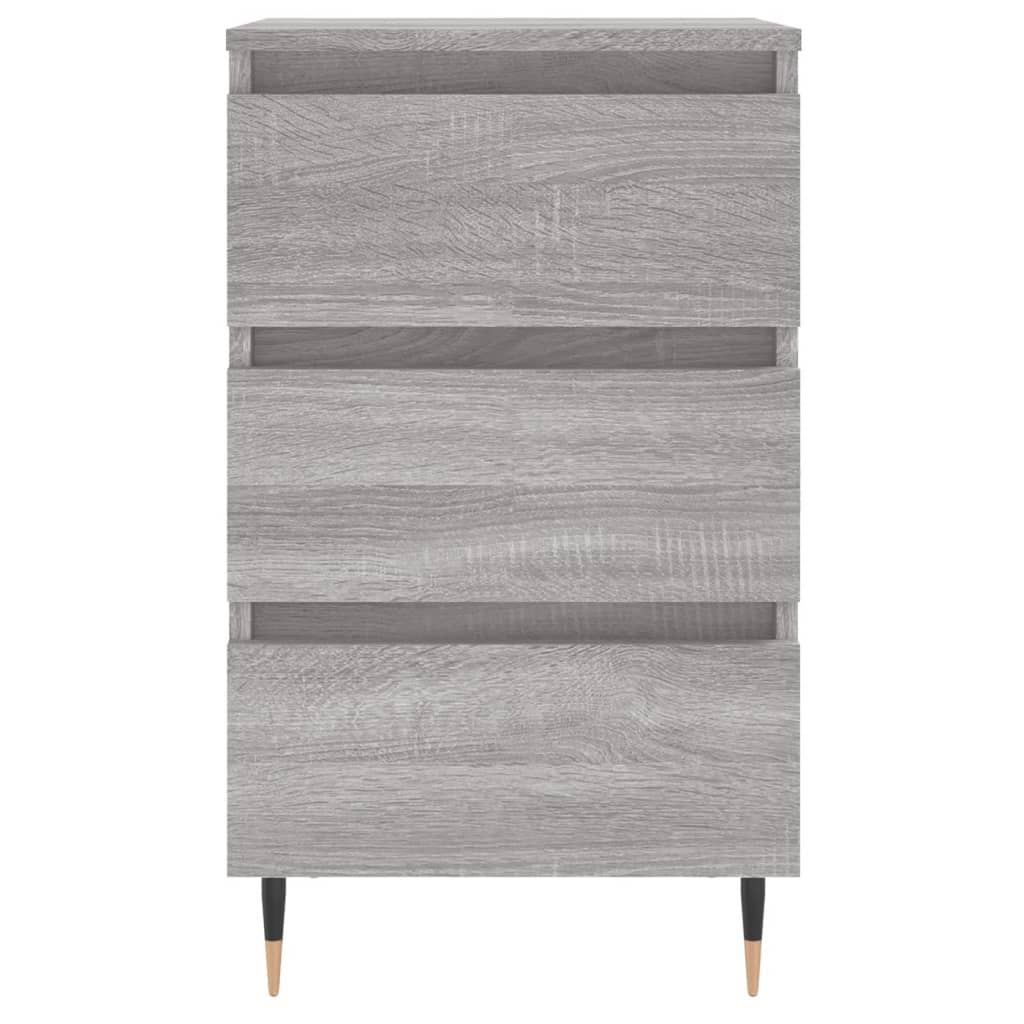 Noptiere, 2 buc., gri sonoma, 40x35x69 cm, lemn compozit GartenMobel Dekor