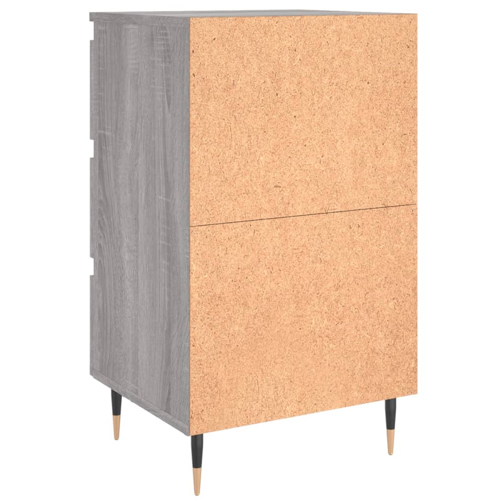 Noptiere, 2 buc., gri sonoma, 40x35x69 cm, lemn compozit GartenMobel Dekor