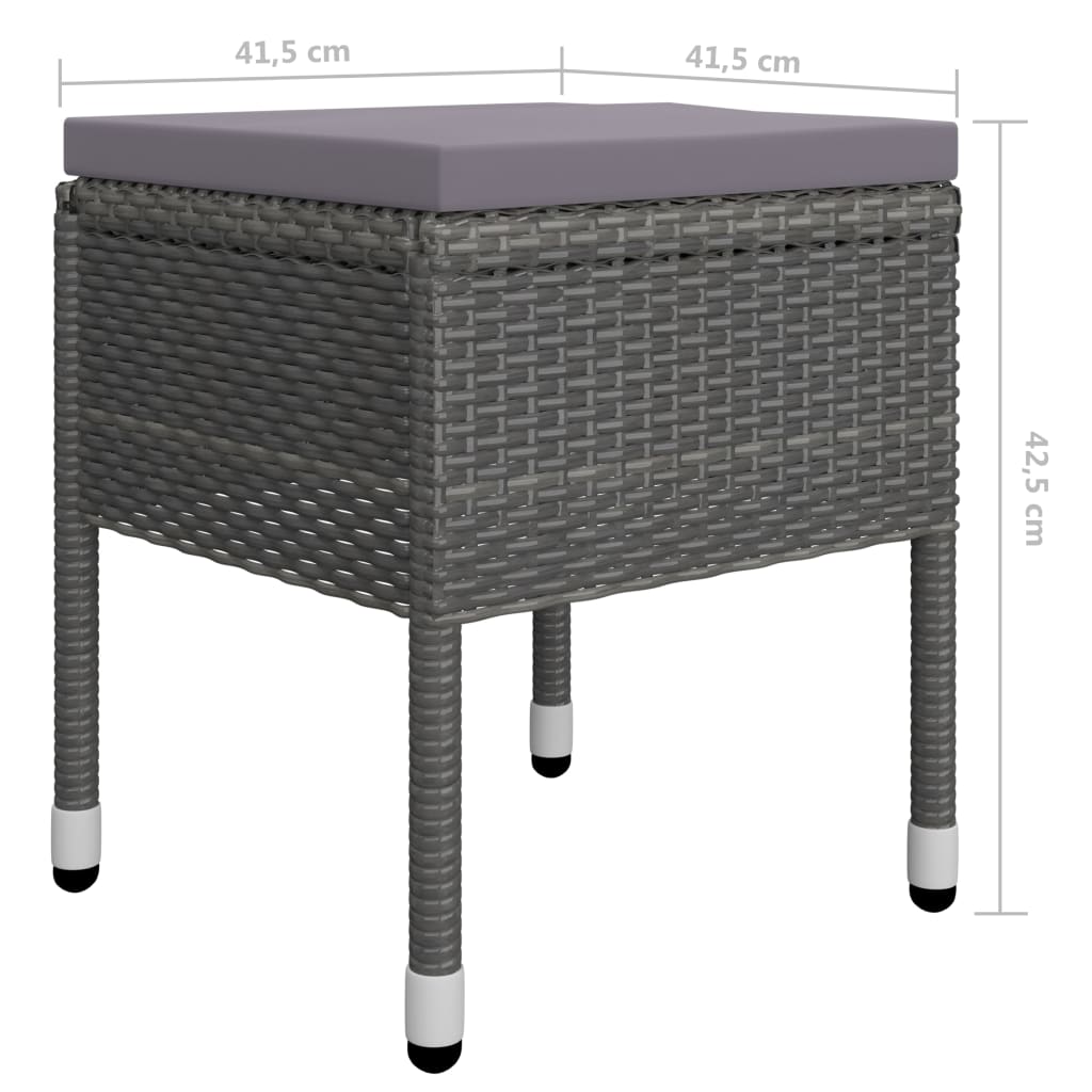 Set mobilier de grădină, 5 piese, gri GartenMobel Dekor