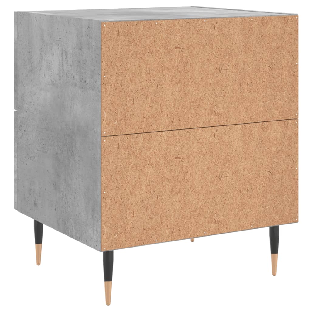Noptiere, 2 buc., gri beton, 40x35x47,5 cm, lemn compozit GartenMobel Dekor