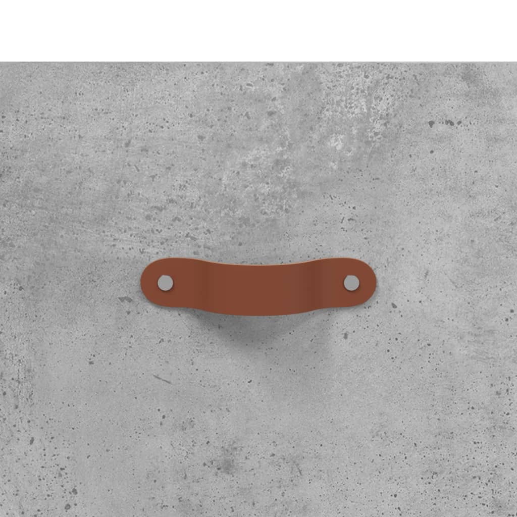 Noptiere, 2 buc., gri beton, 40x35x47,5 cm, lemn compozit GartenMobel Dekor