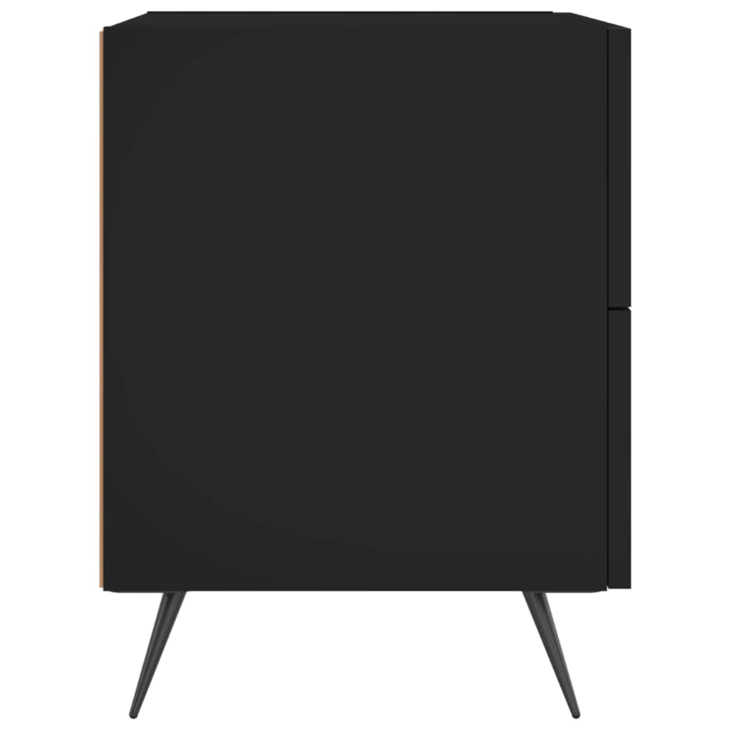 Noptiere, 2 buc., negru, 40x35x47,5 cm, lemn compozit GartenMobel Dekor