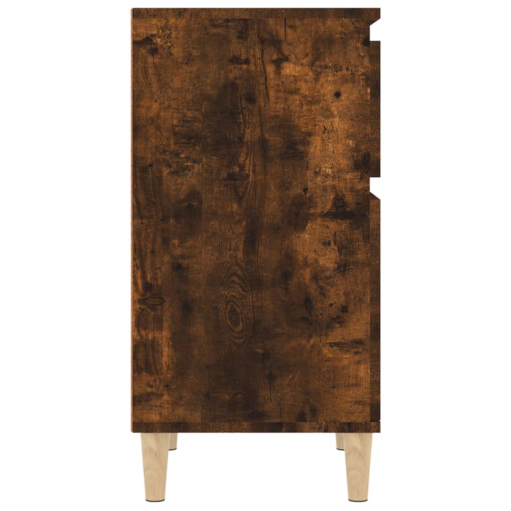 Noptiere, 2 buc., stejar afumat, 40x35x70 cm GartenMobel Dekor