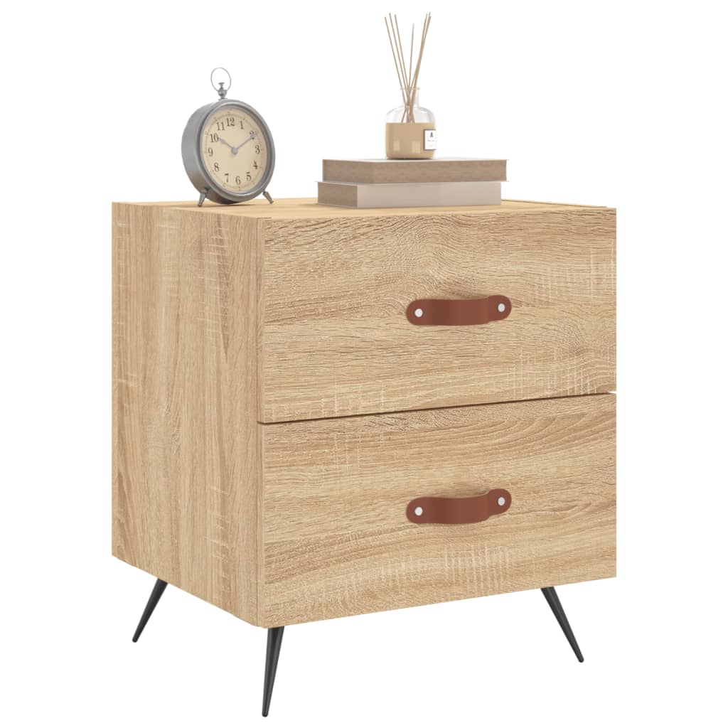 Noptiere, 2 buc., stejar sonoma, 40x35x47,5 cm, lemn compozit GartenMobel Dekor