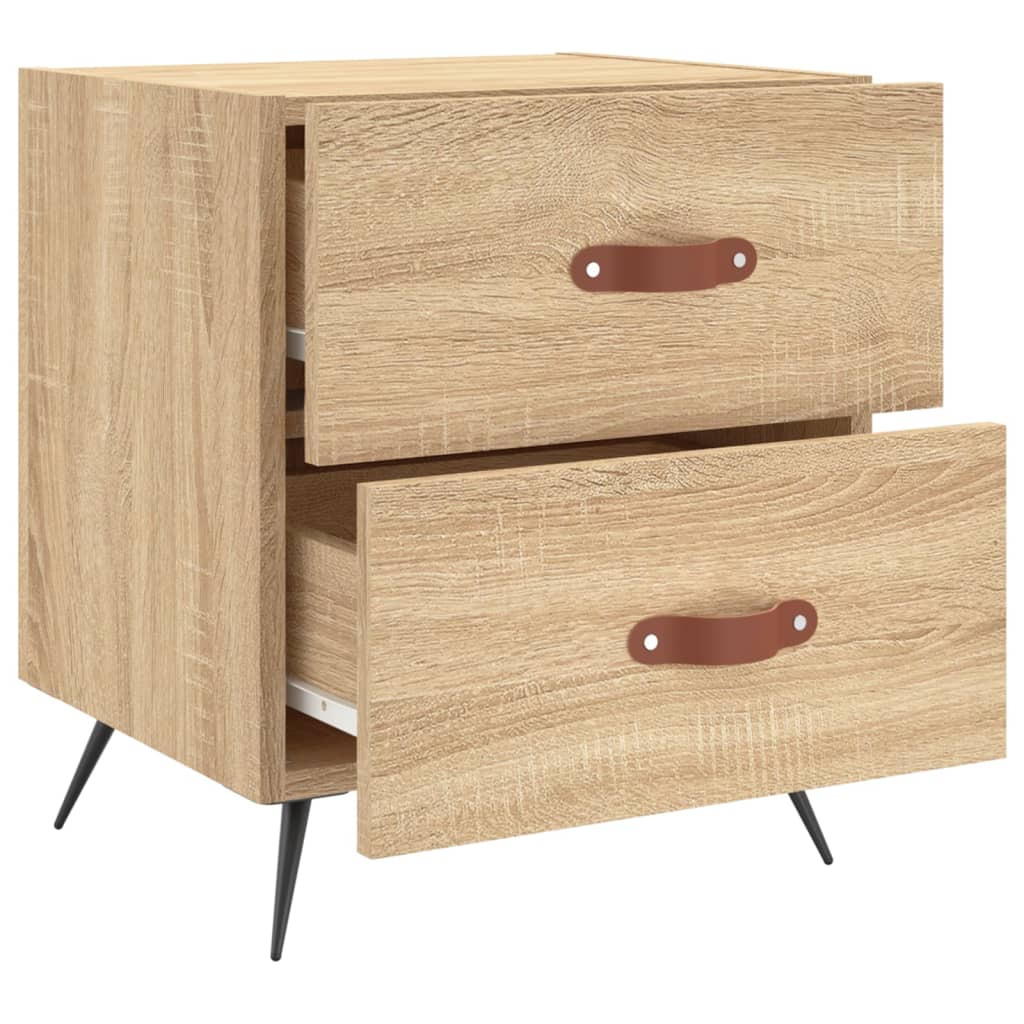 Noptiere, 2 buc., stejar sonoma, 40x35x47,5 cm, lemn compozit GartenMobel Dekor