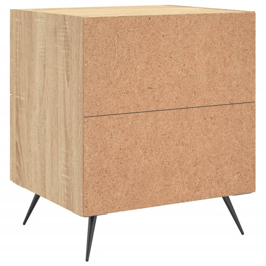 Noptiere, 2 buc., stejar sonoma, 40x35x47,5 cm, lemn compozit GartenMobel Dekor