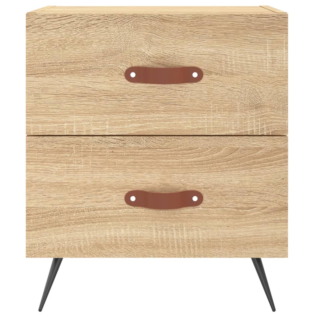 Noptiere, 2 buc., stejar sonoma, 40x35x47,5 cm, lemn compozit GartenMobel Dekor