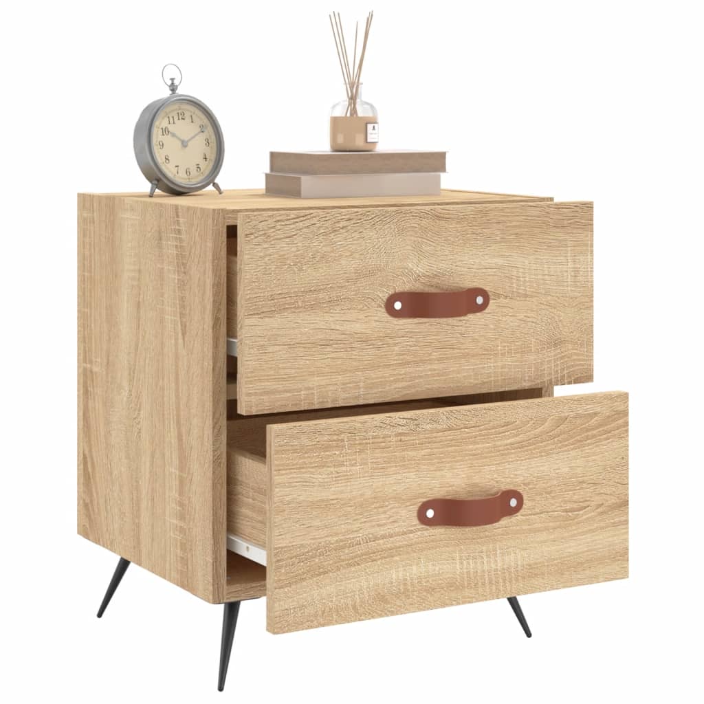 Noptiere, 2 buc., stejar sonoma, 40x35x47,5 cm, lemn compozit GartenMobel Dekor