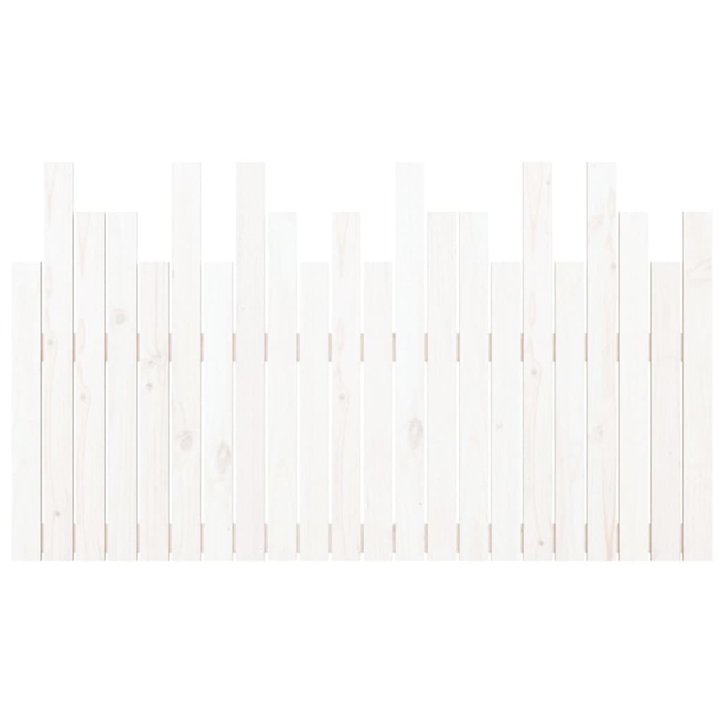 Tăblie de pat pentru perete, alb, 140x3x80 cm, lemn masiv pin GartenMobel Dekor