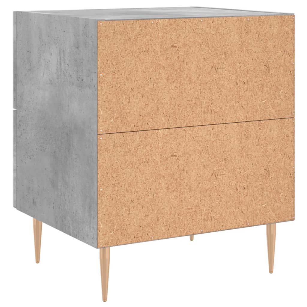 Noptiere, 2 buc., gri beton, 40x35x47,5 cm, lemn compozit GartenMobel Dekor
