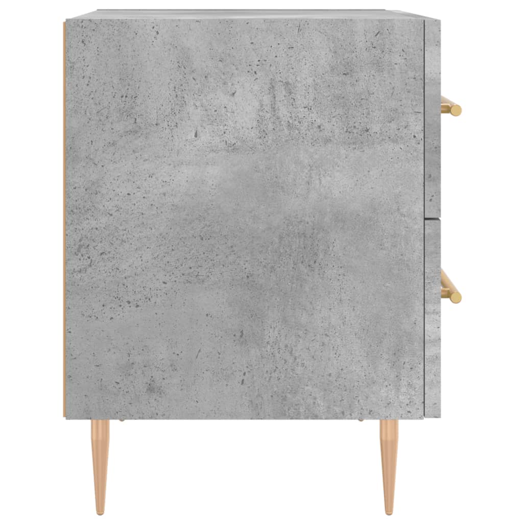 Noptiere, 2 buc., gri beton, 40x35x47,5 cm, lemn compozit GartenMobel Dekor