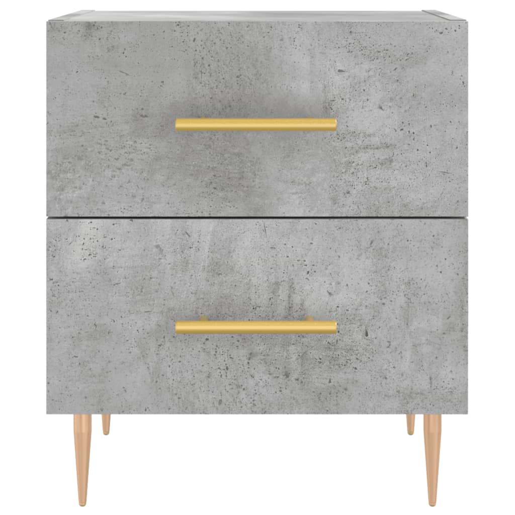 Noptiere, 2 buc., gri beton, 40x35x47,5 cm, lemn compozit GartenMobel Dekor