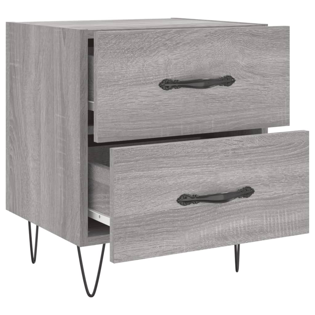 Noptiere, 2 buc., gri sonoma, 40x35x47,5 cm, lemn compozit GartenMobel Dekor