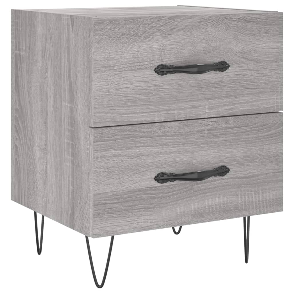 Noptiere, 2 buc., gri sonoma, 40x35x47,5 cm, lemn compozit GartenMobel Dekor