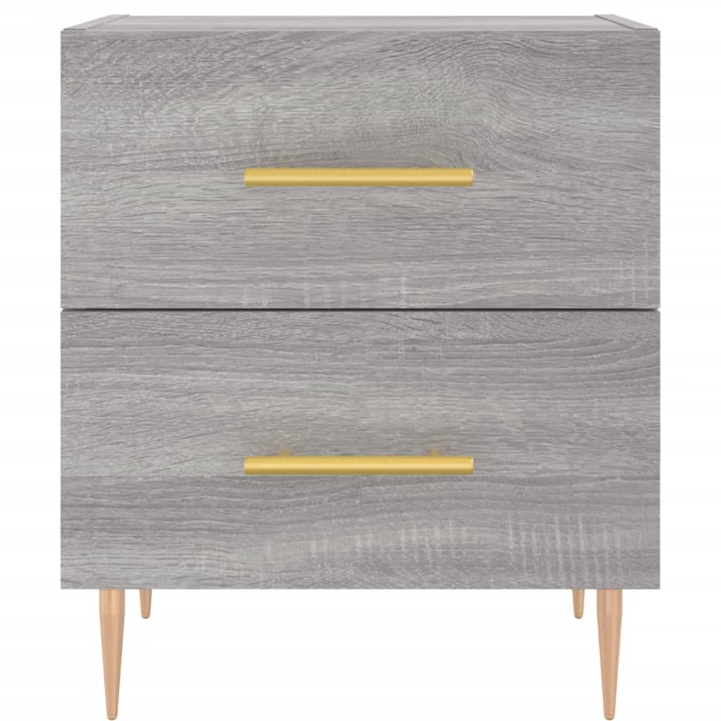 Noptiere, 2 buc., gri sonoma, 40x35x47,5 cm, lemn compozit GartenMobel Dekor