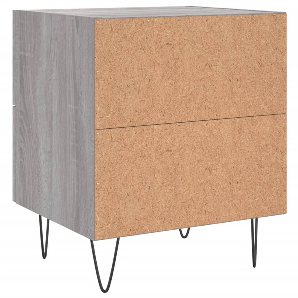 Noptiere, 2 buc., gri sonoma, 40x35x47,5 cm, lemn compozit GartenMobel Dekor