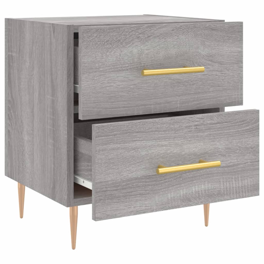 Noptiere, 2 buc., gri sonoma, 40x35x47,5 cm, lemn compozit GartenMobel Dekor