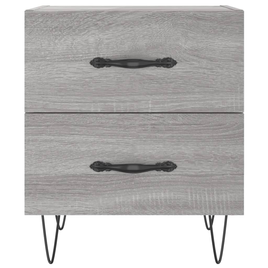 Noptiere, 2 buc., gri sonoma, 40x35x47,5 cm, lemn compozit GartenMobel Dekor